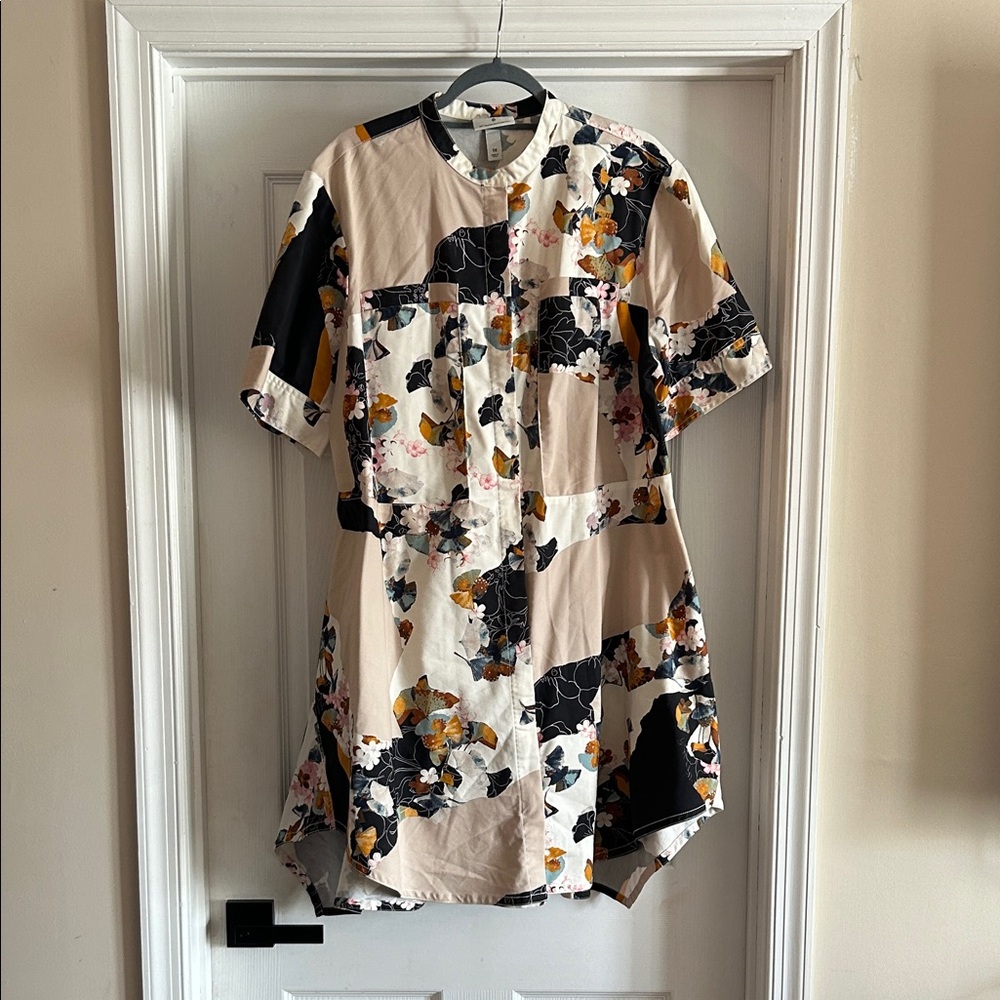 Target x 3.1 Phillip Lim Floral Patchwork Short-Sleeve Dress - Cream & Black